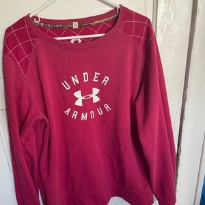 Under Armour pink magenta sweatshirt large/xl